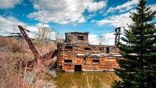 Historic Peggy Gold Dredge - Long Version - Madison River Valley, Montana MT