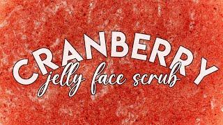 How to Make Jelly Cranberry Foaming Face Scrub - FREE RECIPE