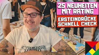 25 NEUHEITEN im ERSTEINDRUCK + Rating