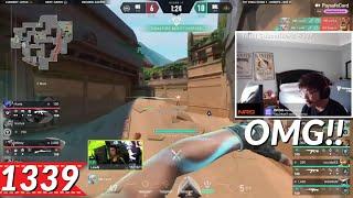 Streamers Reacts to Insane Jett Knives Play | Most Watched VALORANT Clips Today V1339