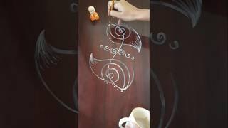 Daily Side Border Design Ideas | Simple & Stunning with Suddha & Brush | #Shorts