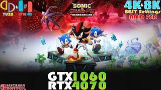 Sonic X Shadow Generations~YUZU & RYUJINX Emulator 4K & 8K BEST Settings Performance Test | AMD FSR