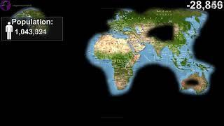 Human Expansion Timeline Map in 1 minute