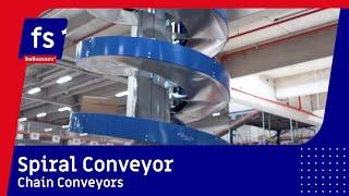 Spiral Conveyor: Space efficient, vertical transport | Chain Conveyors | FS Solutions