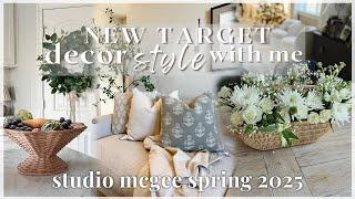 STYLING NEW TARGET DECOR! studio mcgee spring 2025 collection haul and styling ideas