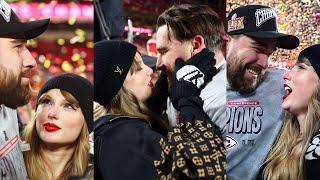 Taylor Swift and Travis Kelce Obsessing Over Each Other at AFC Championship for 8 Minutes straight..