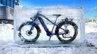 We froze an E-Bike in solid ICE for 3 weeks. Will it work?