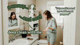 a snowy + cozy deep clean with me | Alexia Scheetz
