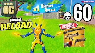 OG Fortnite Reload | High Elimination Wolverine Solo vs Squads Full Gameplay (Keyboard & Mouse)