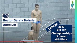 2017 Hector Garcia - Penn State university - 3 meter springboard diving - Big Ten Champs