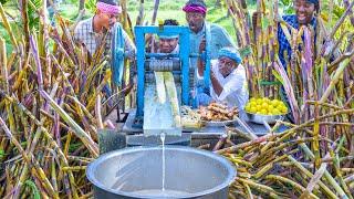 SUGARCANE JUICE | Making Farm Fresh Healthy Juice in Village | Natural Juice | Summer Health Drinks