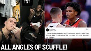 Tyler Herro & Amen Thompson WILD SCUFFLE! (ALL ANGLES)