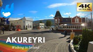 Iceland Walking Tour - Akureyri [4K]