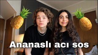 ANANASLI ACI SOS YAPTIK | Norveççe konuşma Türkçe alt yazılı | Yemek tarifi