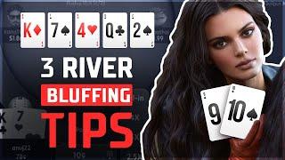 TOP 3 BLUFFING TIPS ON THE RIVER #poker #bluff