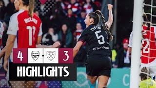 Valiant Hammers Score Three in Narrow Arsenal Defeat | Arsenal Women 4-3 West Ham Women | WSL