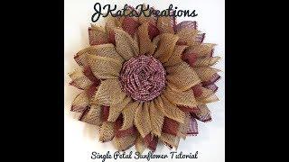 Single Petal Sunflower Wreath Tutorial/Petal Wreath Tutorial