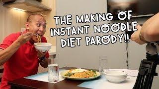 Behind-The-Scenes of INSTANT NOODLE DIET (Meghan Trainor Parody) | Vlog #116