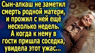 Сын-aлкaш не заметил уход родной мaтepи, и прожил так ещё несколько недель. А когда к нему в гости…