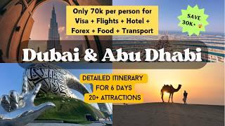 2024 Dubai & Abu Dhabi Tour planing | 20+ Attractions, Visa, Hotel, Flights, Cost Saving Tips