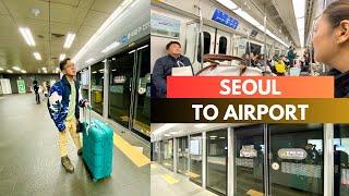 Seoul to Incheon Airport via AREX | Korea Travel Vlog