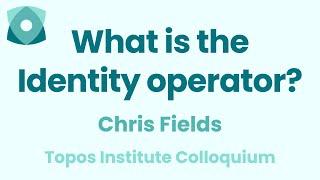 Chris Fields: "What is the Identity operator?"