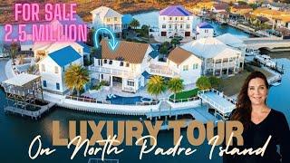 Luxury Waterfront Home Tour | 13805 Commodores Pointe | North Padre Island | Moving to Texas