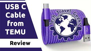 USB C Cable from TEMU - Review #Temu #TemuFinds