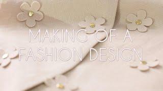 Making of a Fashion Design - I Designed and Made a Beautiful Kimono with Blossom Detailing !