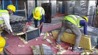 Insulation Of HVAC Ducts by Fiber Glass (MEP work)