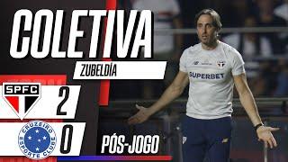 ENTREVISTA COLETIVA DE ZUBELDÍA | PÓS-JOGO SÃO PAULO 2 X 0 CRUZEIRO | IMAGENS: SPFC