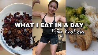 WHAT I EAT IN A DAY TO LOSE FAT | REFEED DAY | EAT 135g PROTEIN A DAY