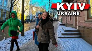 Kyiv Ukraine Walking Tour  February 2025. 4K HDR Kiev Travel