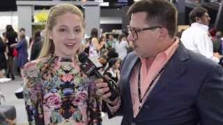 Sarah Ashley interviewed at Mercedes Benz NYFW by NewYorkFashionTimes.com