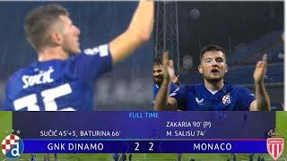 Dinamo Zagreb - Monaco 2-2 (2024), Liga prvaka, 2. kolo