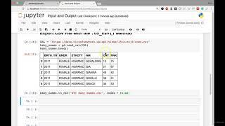 [4] Input and Output - Export DataFrame to CSV File with the  to csv Method