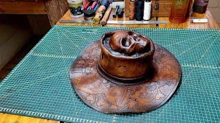 HOW MAKE CRAZY SKULL LEATHER HAT