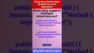 Does Java support multiple inheritances?