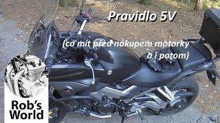 Pravidlo 5V pro motorkáře | CZ motovlog