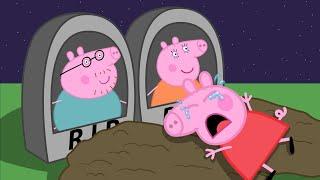 Peppa didn't want to leave her parents' graves | Peppa Pig Funny Animation