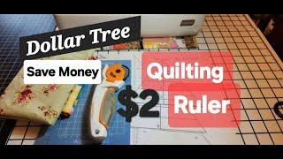 DIY Quilting Ruler, Dollar Tree Ruler Hack, Budget Quilting,#sewingtips, #quiltingtutorial,#quilting