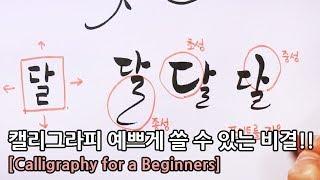 Eng sub) 초보자들을 위한 캘리그라피 강좌 #01 : [Calligraphy For a Beginners]