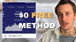 How To Dropship For Free (Beginners guide $0-$350,000) | Dropshipping with no money guide