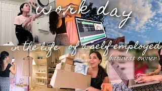 busy work day in the life vlog of a small business owner + blogger 