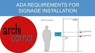 AC 009 - ADA requirements for signage installation