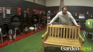 How to build a solid oak bench - Available at Garden4less.co.uk