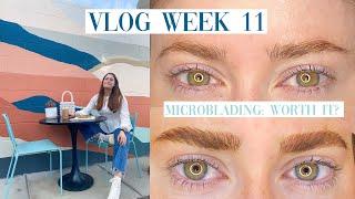 VLOG - Getting Microblading, MAJOR Cloffice Update, My Favorite Bubble Tea | Caitlin Mahina Catania