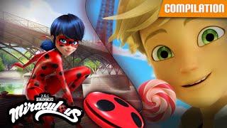 MIRACULOUS |  Compilation 12  ÉPISODES ENTIERS ▶️ [Doudou Vilain - L'Insaisissable - Gigantitan]