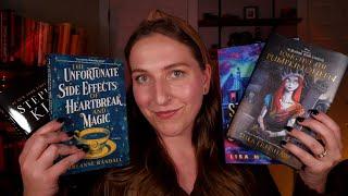 ASMR spooky book haul 🪦 w/ crackling fireplace