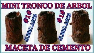 #1# MINI TRONCO DE ARBOL (maceta de cemento) JLBRO.ARTS